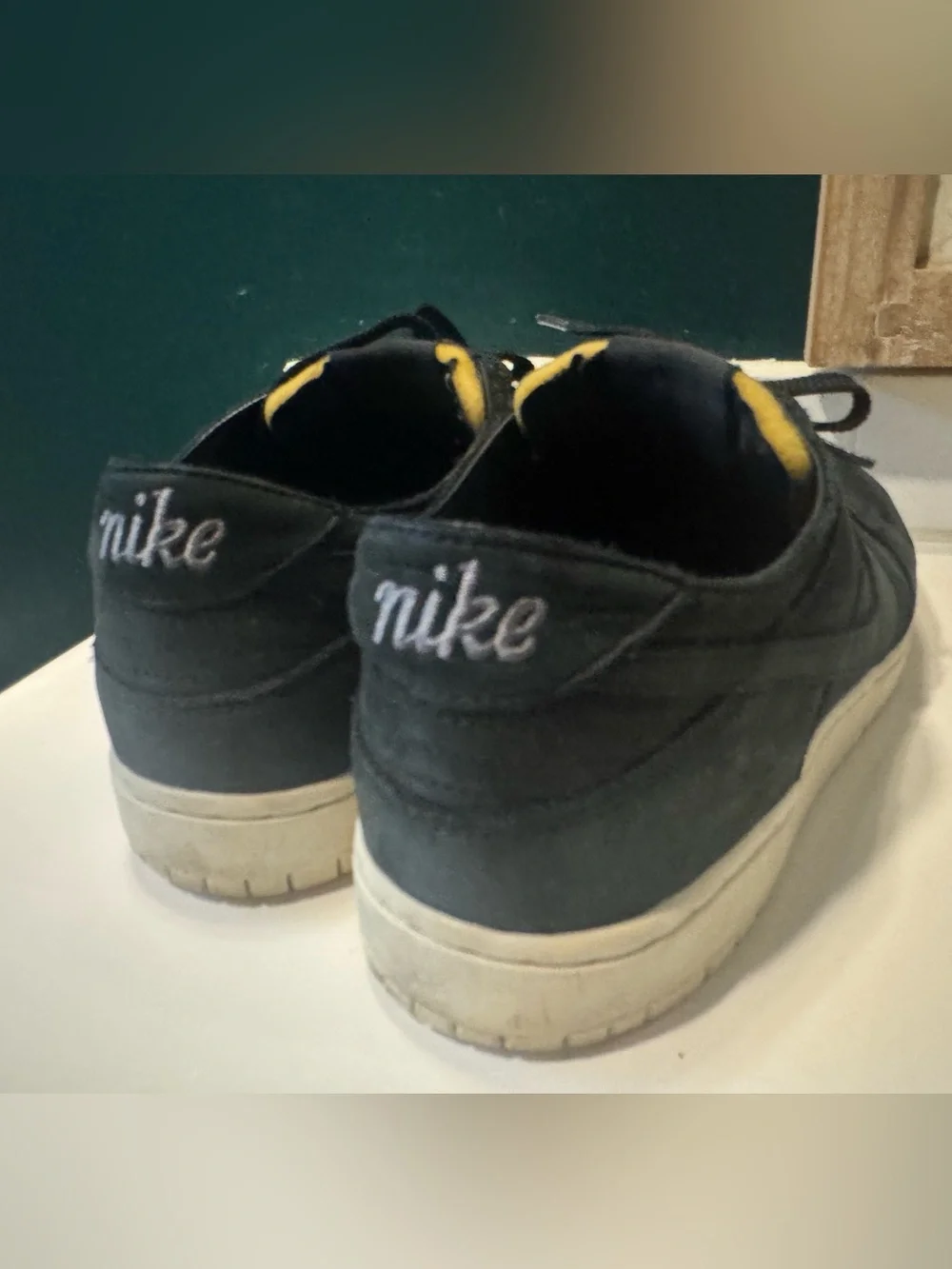 Nike SB Dunk Low Black Suede Low-Top Sneakers - Men Size 12